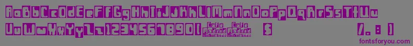 Шрифт CafР’ Madrid – фиолетовые шрифты на сером фоне
