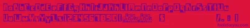 Шрифт CafР’ Madrid – фиолетовые шрифты на красном фоне