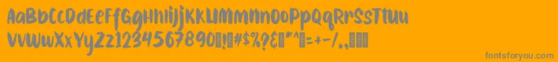 CAIBOJOGRegular Font – Gray Fonts on Orange Background