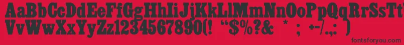 Cairo Font – Black Fonts on Red Background
