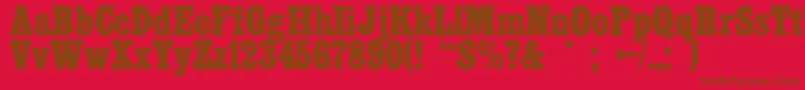 Cairo Font – Brown Fonts on Red Background