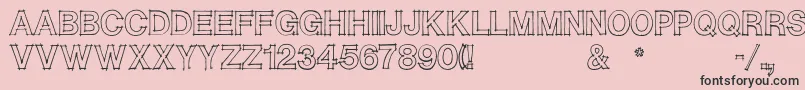 Caitlin Font – Black Fonts on Pink Background