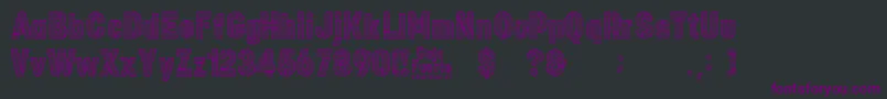 Caja Fuerte Font – Purple Fonts on Black Background