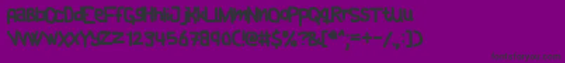 CAKE    Font – Black Fonts on Purple Background