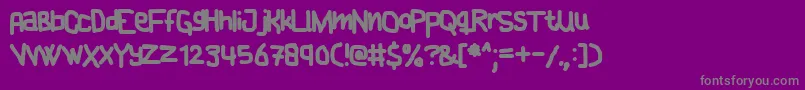 CAKE    Font – Gray Fonts on Purple Background
