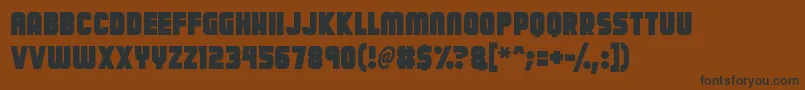 Calamitech Font – Black Fonts on Brown Background