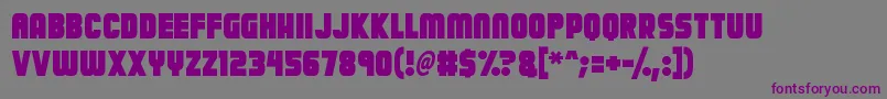 Calamitech Font – Purple Fonts on Gray Background