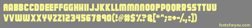 Calamitech Font – Yellow Fonts on Gray Background