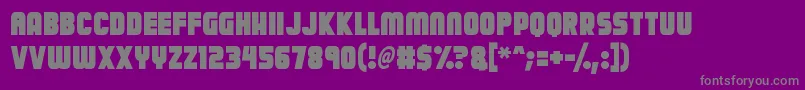 Calamitech Font – Gray Fonts on Purple Background