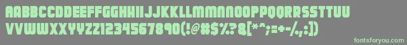 Calamitech Font – Green Fonts on Gray Background