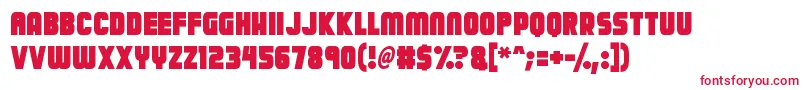 Calamitech Font – Red Fonts on White Background