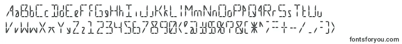 フォントCalculate16 Even – Cで始まるフォント