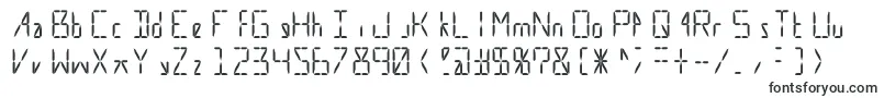 Шрифт Calculate16 Grid – шрифты, начинающиеся на C