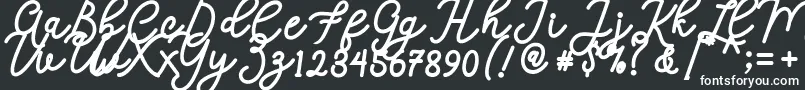 Шрифт Calega – белые шрифты