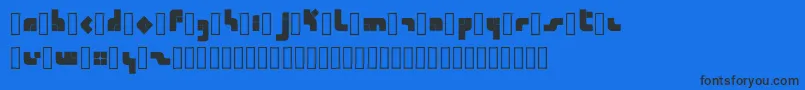 Calendra Regular Font – Black Fonts on Blue Background