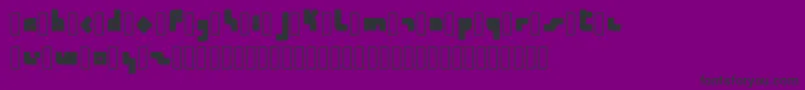 Fonte Calendra Regular – fontes pretas em um fundo violeta