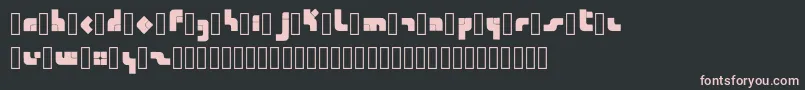 Calendra Regular Font – Pink Fonts on Black Background