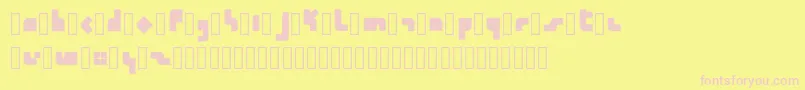 Calendra Regular Font – Pink Fonts on Yellow Background