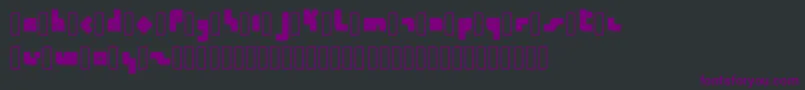 Шрифт Calendra Regular – фиолетовые шрифты на чёрном фоне
