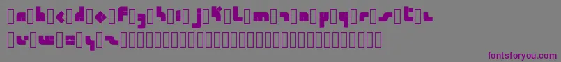 Calendra Regular-fontti – violetit fontit harmaalla taustalla