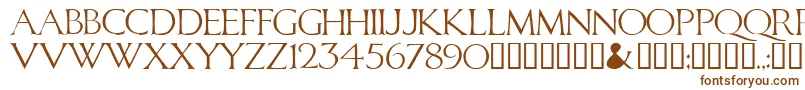 Fonte CALID    – fontes marrons em um fundo branco