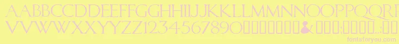 CALID    Font – Pink Fonts on Yellow Background