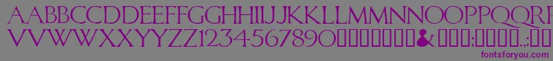 CALID   -Schriftart – Violette Schriften auf grauem Hintergrund