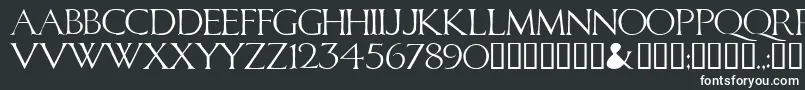 Шрифт CALID    – белые шрифты на чёрном фоне