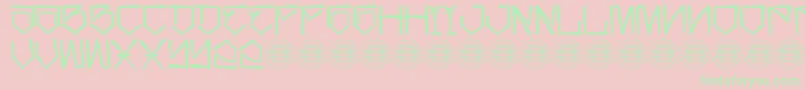 Califas Demo Font – Green Fonts on Pink Background