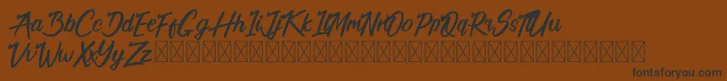 California Alternate Font – Black Fonts on Brown Background
