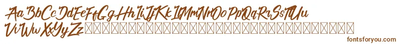 Шрифт California Alternate – коричневые шрифты
