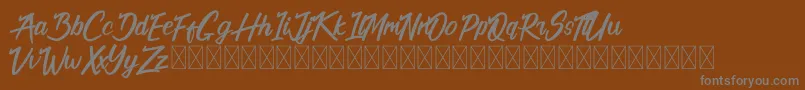 Шрифт California Alternate – серые шрифты на коричневом фоне