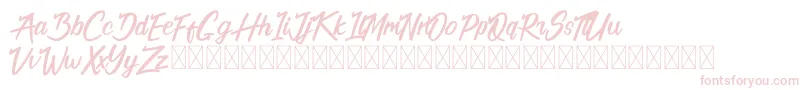 California Alternate Font – Pink Fonts on White Background