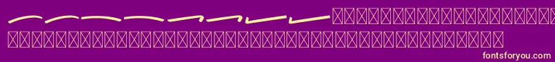 Weitere Informationen zur California Swashes-Schriftart California Swashes-Schriftart – Gelbe Schriften auf violettem Hintergrund
