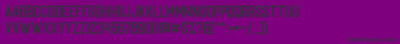 Шрифт Caligor Clean – чёрные шрифты на фиолетовом фоне
