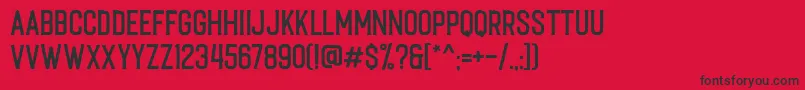 Caligor Edge Font – Black Fonts on Red Background