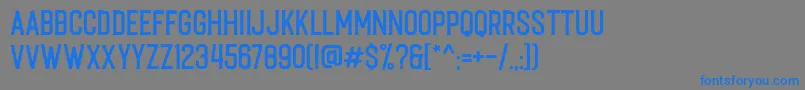 Caligor Edge-Schriftart – Blaue Schriften auf grauem Hintergrund