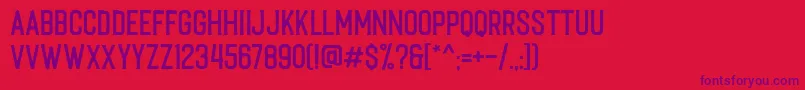 Caligor Edge Font – Purple Fonts on Red Background