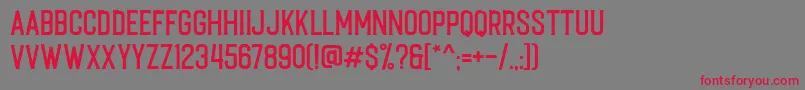 Caligor Edge Font – Red Fonts on Gray Background