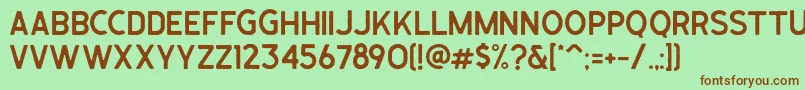 Lisätietoja Caligor Sans Edge-fontista Caligor Sans Edge-fontti – ruskeat fontit vihreällä taustalla