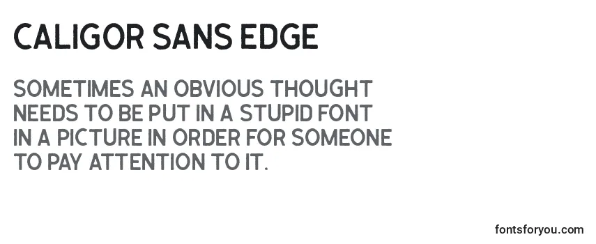 Шрифт Caligor Sans Edge