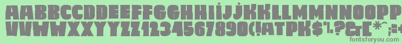 Caligula Font – Gray Fonts on Green Background