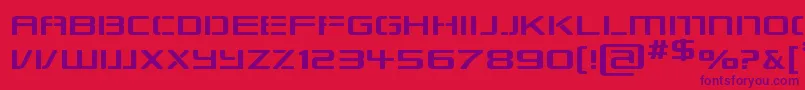 RepublikapsExp Font – Purple Fonts on Red Background