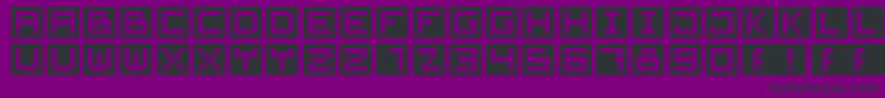 fuente CubeFont – Fuentes Negras Sobre Fondo Morado