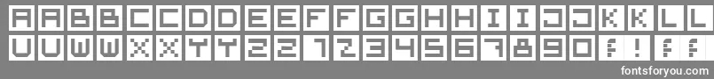 Fonte CubeFont – fontes brancas em um fundo cinza