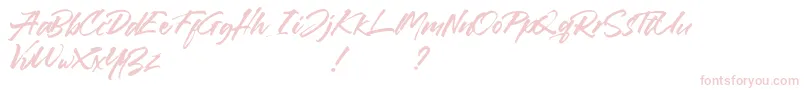 Callaghands-Schriftart – Rosa Schriften