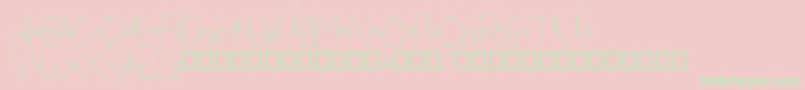 Callatte Font – Green Fonts on Pink Background