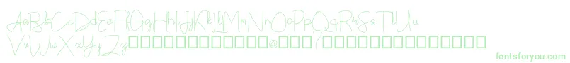 Callatte Font – Green Fonts on White Background