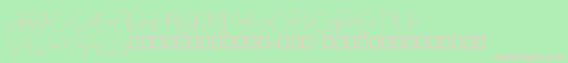 Callatte Font – Pink Fonts on Green Background