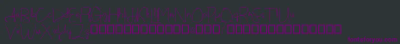 Callatte Font – Purple Fonts on Black Background